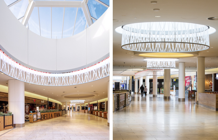 Installation of VELUX Glazing Panel rooflight solutions enhance busiest hub at the Metrocentre
