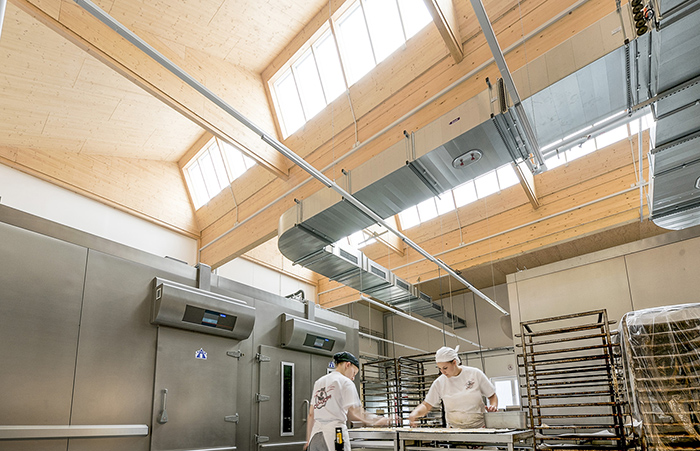 Alt text: A rooflight renovation at industrial bakery Schöllkopf in Southwest Germany  