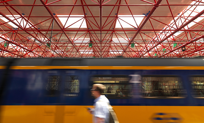 A train passing through