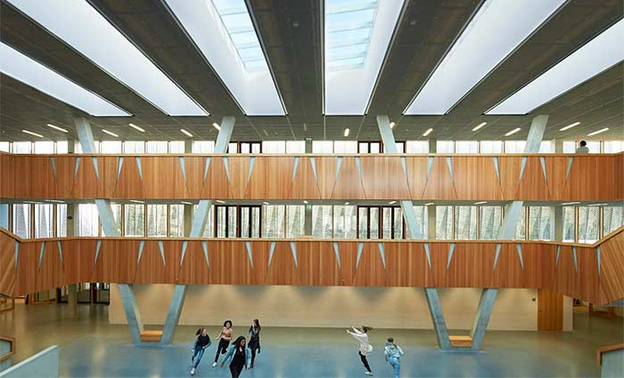 Hessenwaldschule featuring VELUX Modular Skylights 