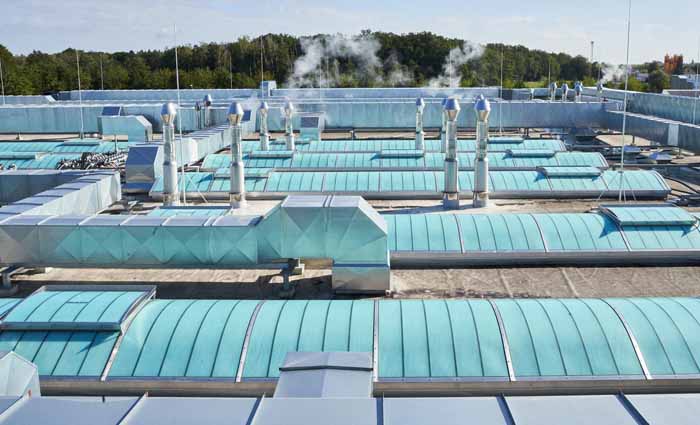 Schäfer’s Bakery, Germany rooftop with continuous rooflights