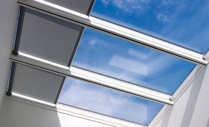 Modular skylights with blinds