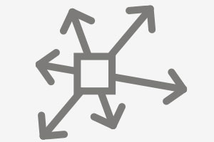 Key benefit, design freedom - icon