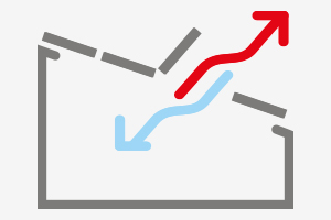 Key benefit, securing indoor comfort and safety - icons