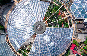 Dome rooflight refurbishment at Aqua Mundo Park, The Netherlands