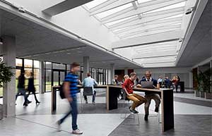Roskilde cathedral school - 1 example of how skylights improve learning