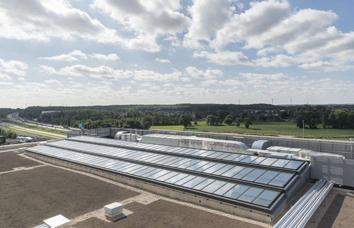 Outside view of the installed VELUX Step Solution