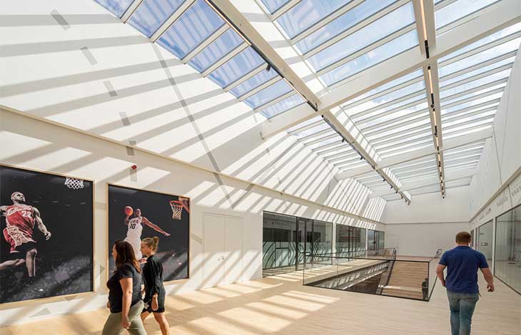 Skylights - Step solution seen from the inside