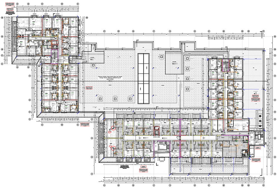1. Upper floor with view of dual pitched rooflight, Lister Markt, shopping mall Germany