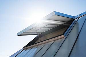 Grillodur rooflight ventilation system interior view