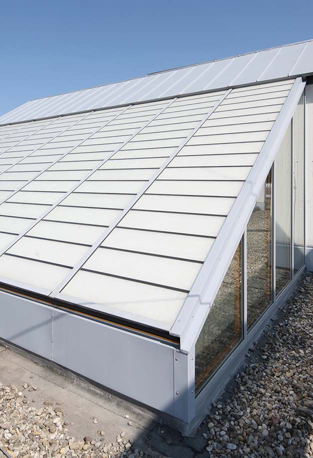 Grillodur mono pitched shed rooflight