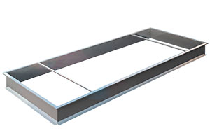  illustration kerb system for Grillodur rooflights
