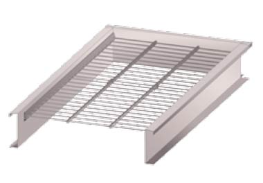 Safety and fall through protection steel tube system for Vario rooflights