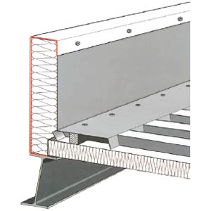 kerb detail of thermo and insulation roof