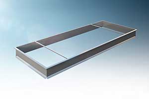 Illustration of a simple kerb for a Vario continuous rooflight