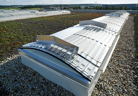 Continuous rooflight fall through protection JET Vario Protect