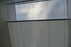 Half open internal shading system manually operated for Dome Rooflights