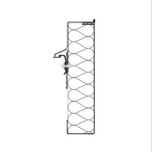 Cross cut illustration of a 1-skinned metal extension upstand for renovation