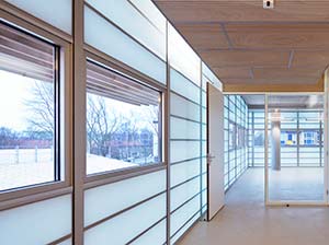 windows and doors in Grillodur facade