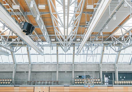 Grillodur roofligt solution, Luxembourg - Sports Center Bertrange