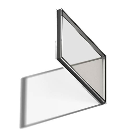 Illustration of glazing unit with low emissivity coating, LowE