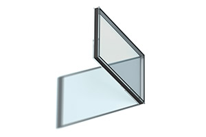 Illustration of glazing unit with light sun protection coating