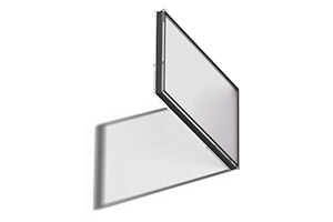 Illustration of glazing unit with opal surface