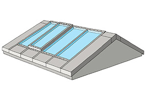 Illustration of Stick System Easy Ridgelight solution