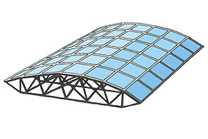 Illustration of Top-mounted Stick System with supporting sub-structure