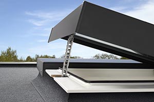Venting VELUX Modular Rooflight with chain actuator