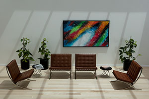 Visual illustration of daylight control with low emissivity coating solution