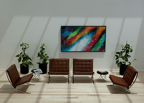 Visual illustration of daylight control with low emissivity coating solution