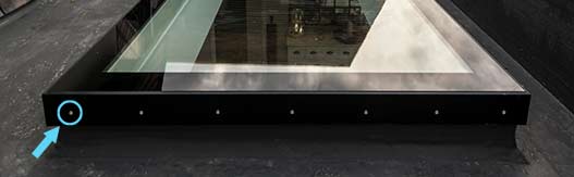 Monoligh glassroof - burglary resistant