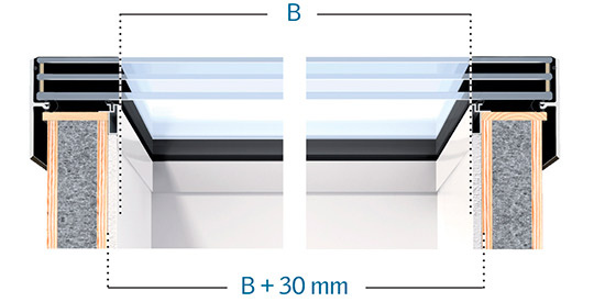 Clear internal measurement of monolight