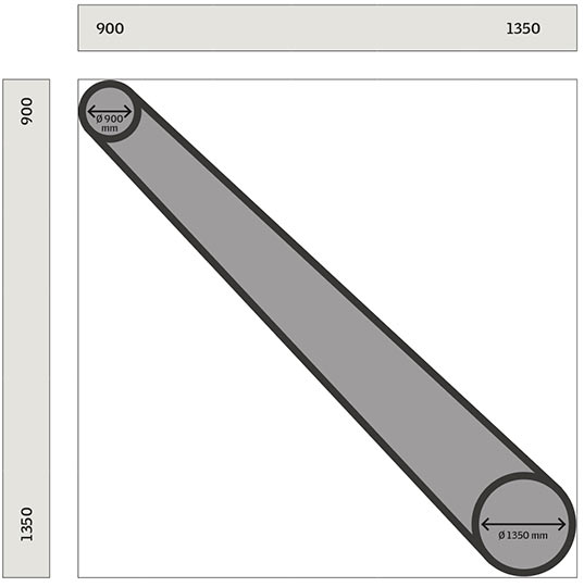 Circularlight made to measure size grid