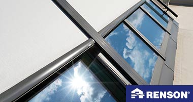 Rooflights with awning blinds in cooperation with Renson 