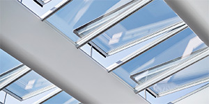 Rooflights with electrochrome sun protection (SageGlass)