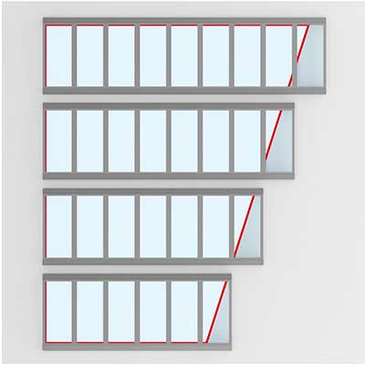 Atrium Longlight with adaptation of the internal lining