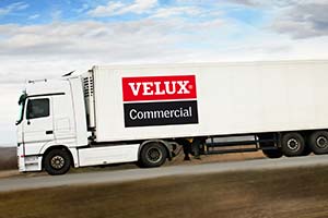 Transport of VELUX modular skylights 