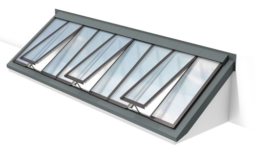 Illustration of Wall-mounted Longlight skylight solution