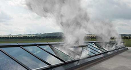 Rooflight solution with smoke ventilation. 